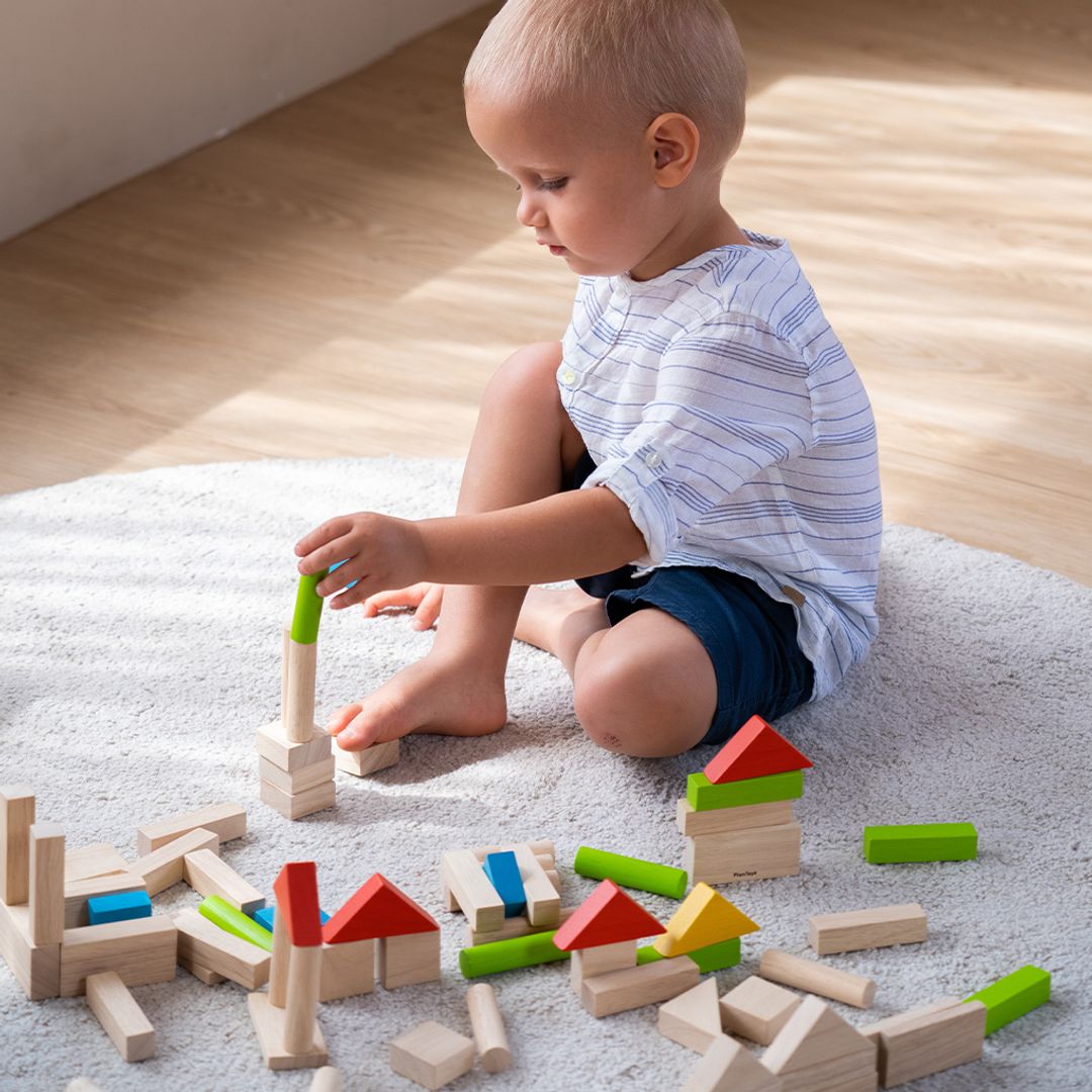 Wooden Unit Blocks – 40 Piece Set
