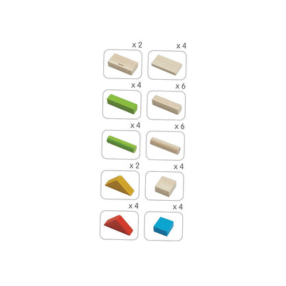 Wooden Unit Blocks – 40 Piece Set
