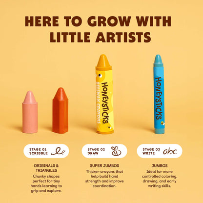 Honeysticks Beeswax Crayons Super Jumbos 7pk