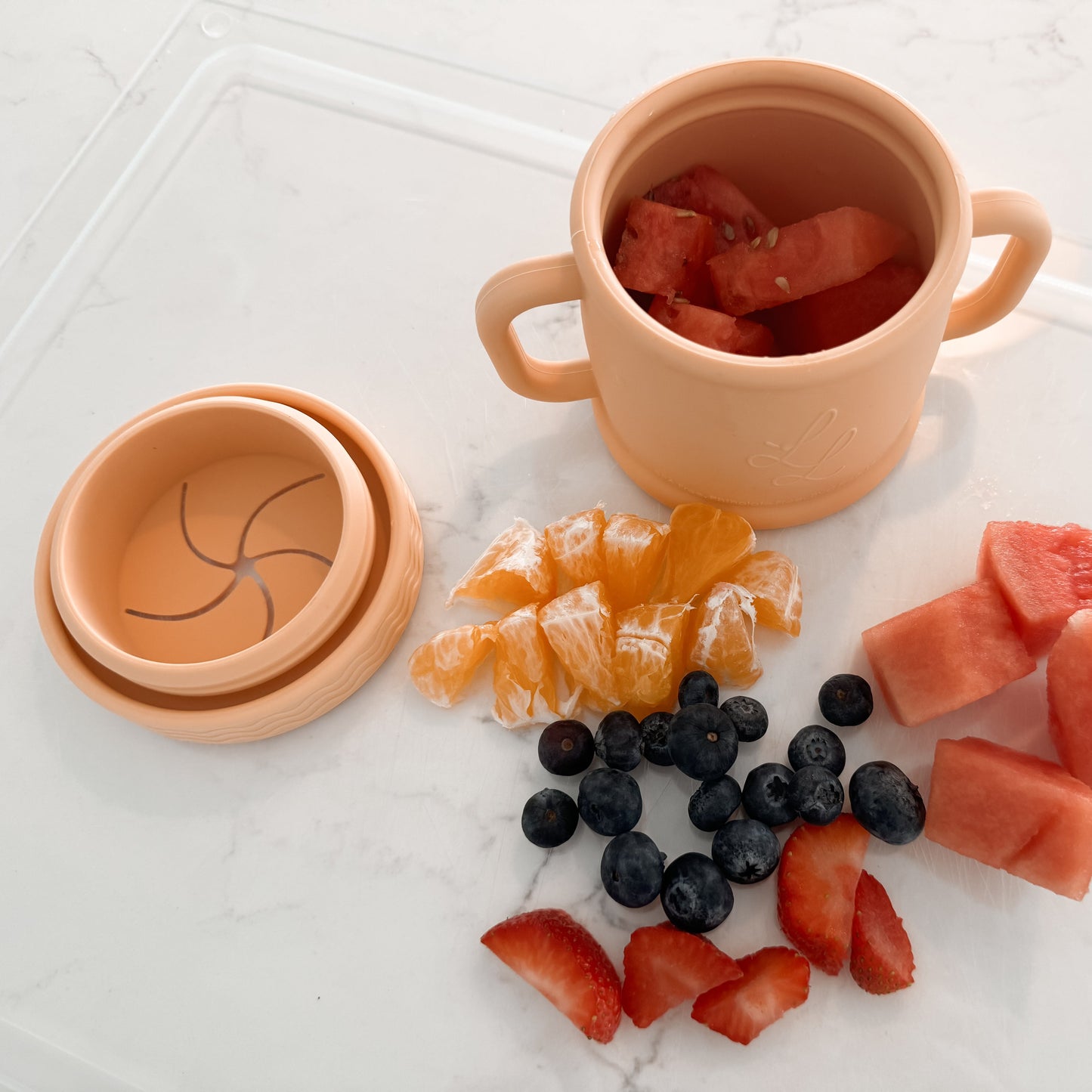 Coastal Cup: Nontoxic Snack Cup With Lid