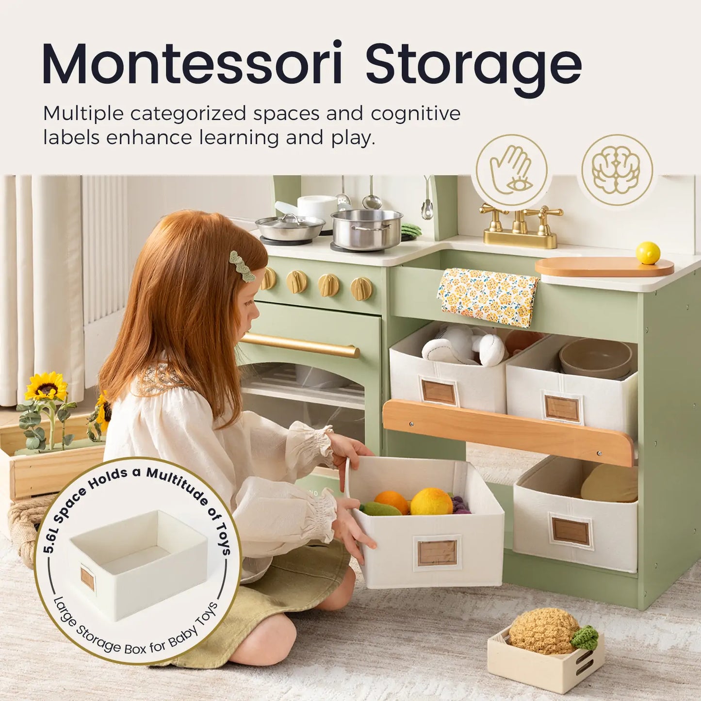 Serenity Play Kitchen - Sage Green