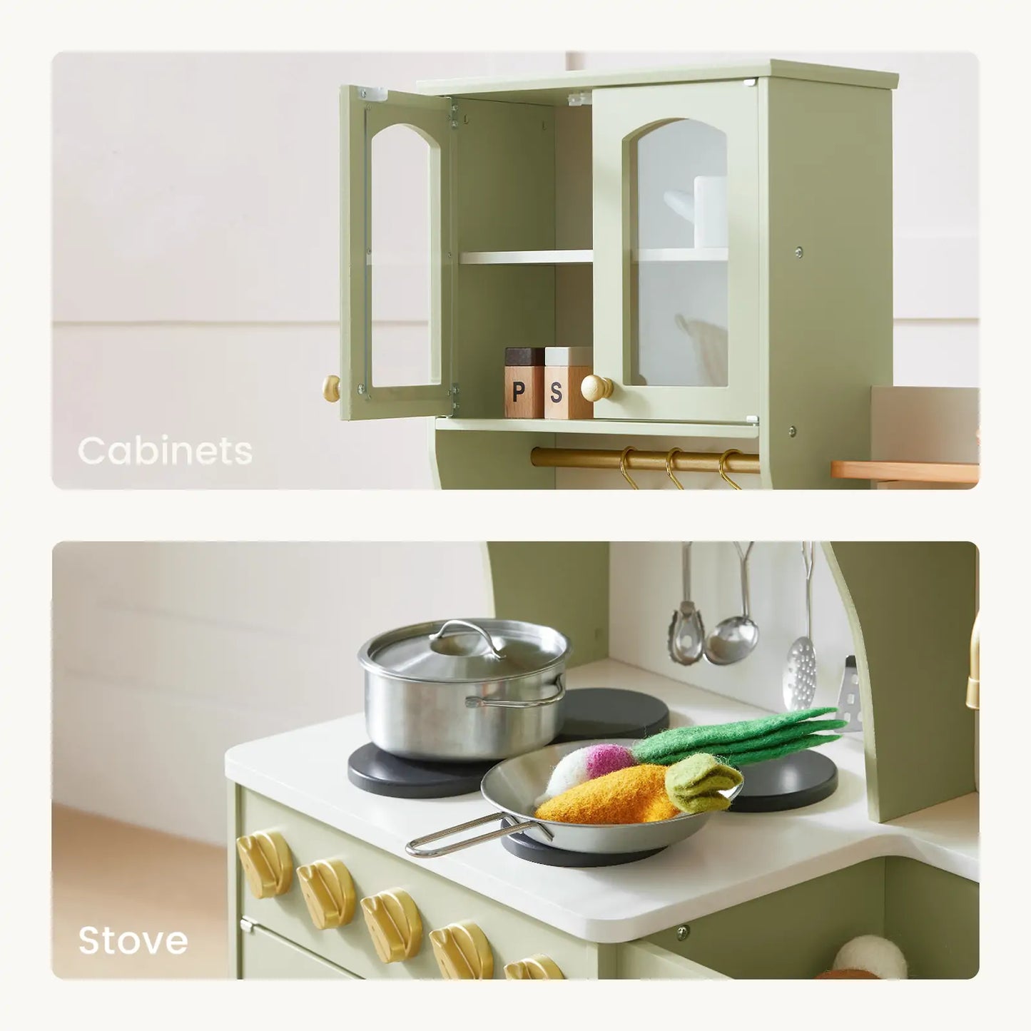 Serenity Play Kitchen - Sage Green