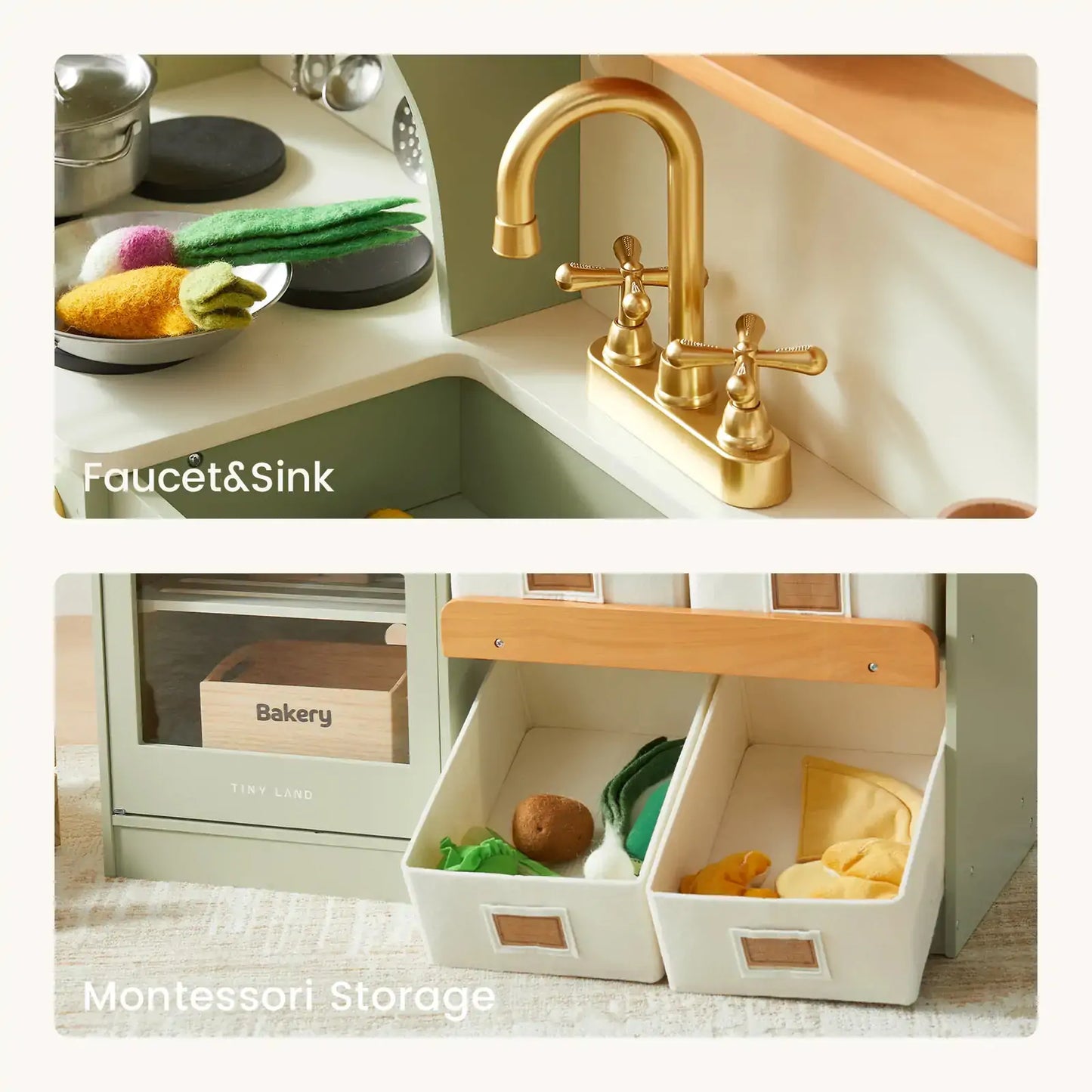 Serenity Play Kitchen - Sage Green