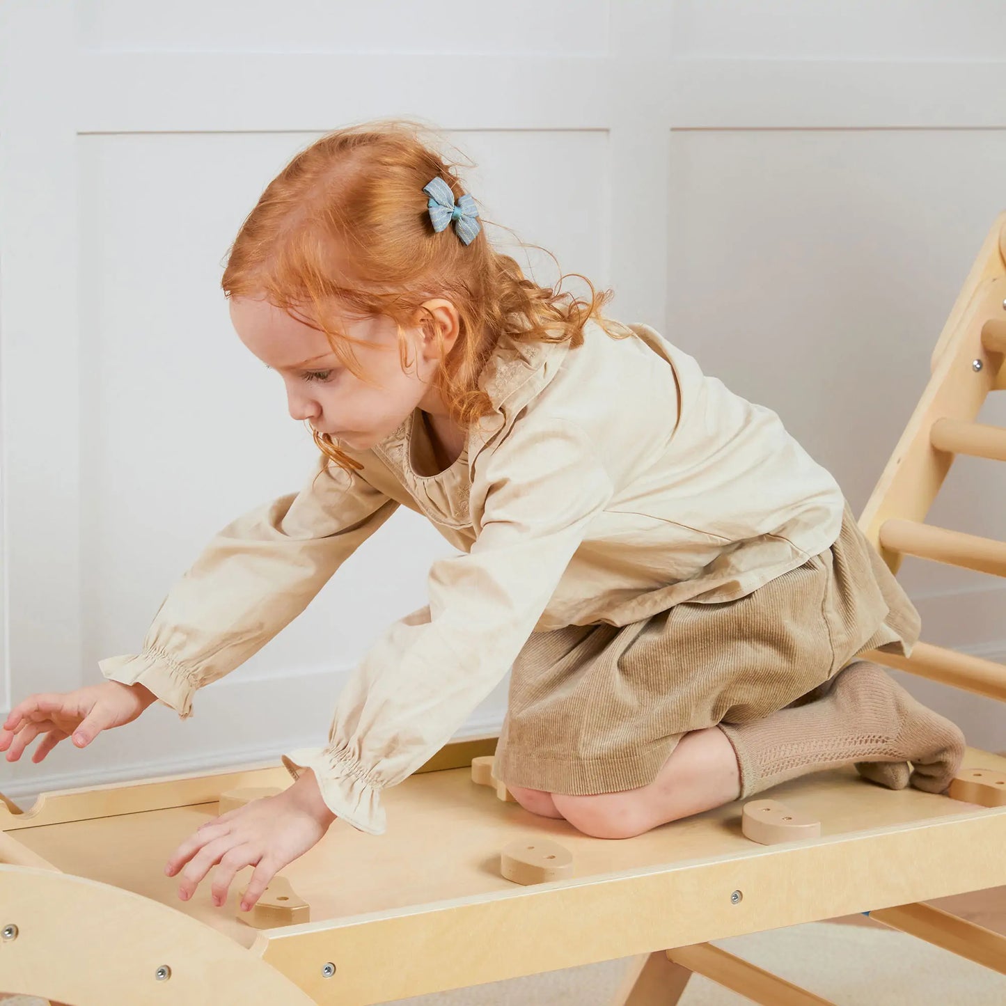 Pikler Triangle 7-in-1 Montessori Climbing Set