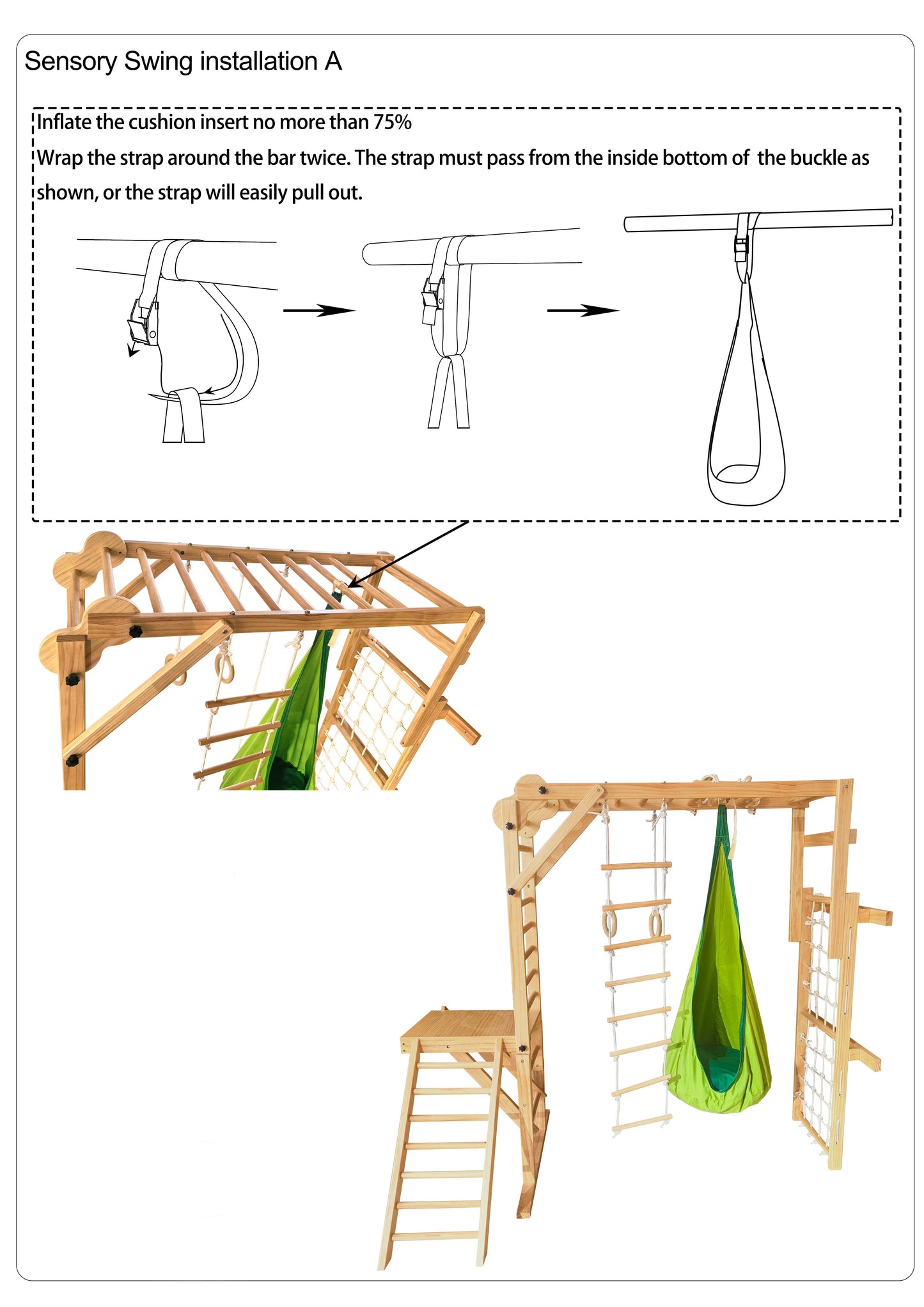 Avenlur Sensory Swing Hammock – Tear Drop Attachment