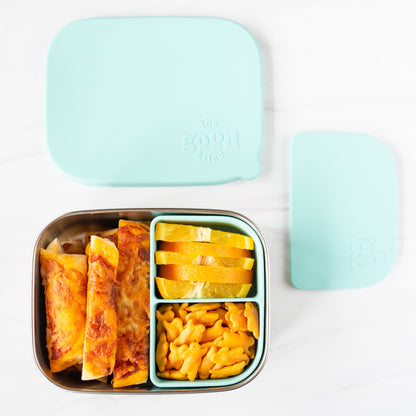 Stainless steel lunch container with Removable Silicone Pod