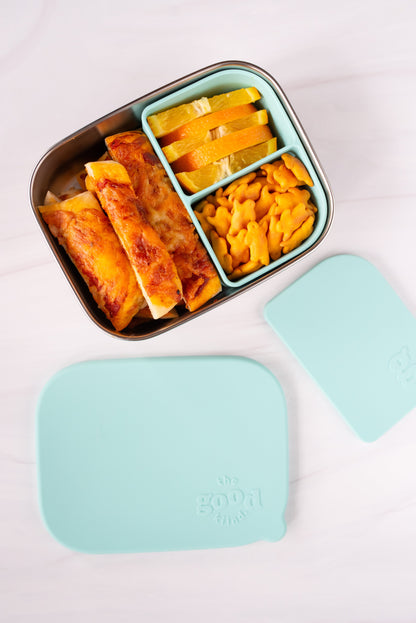 Stainless steel lunch container with Removable Silicone Pod