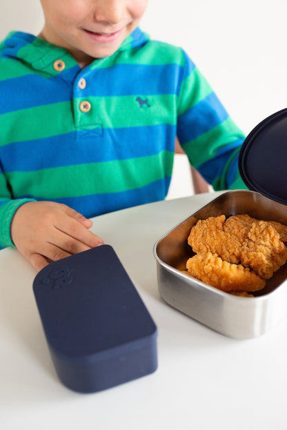 Stainless steel lunch container with Removable Silicone Pod