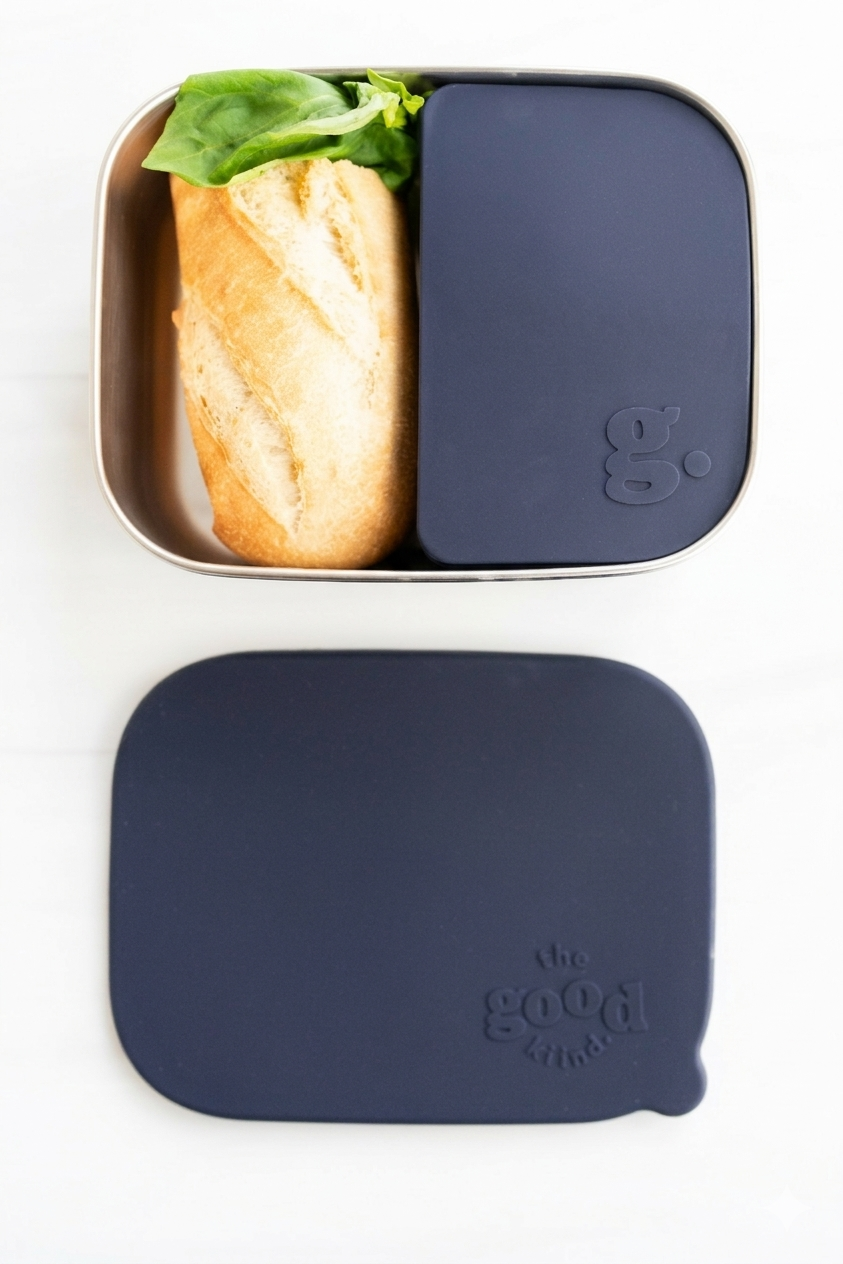 Stainless steel lunch container with Removable Silicone Pod