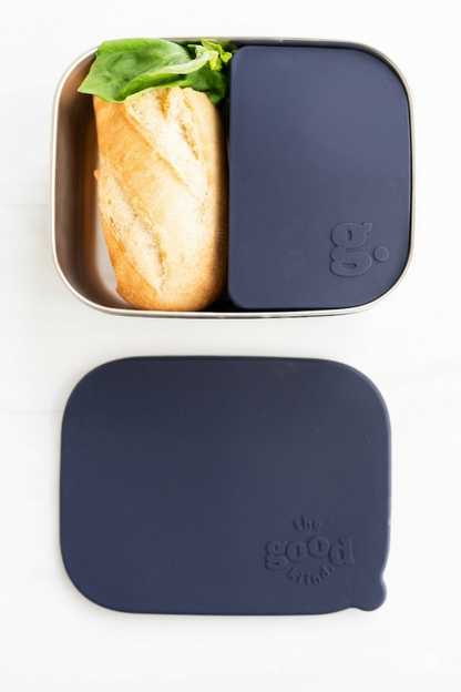 Stainless steel lunch container with Removable Silicone Pod