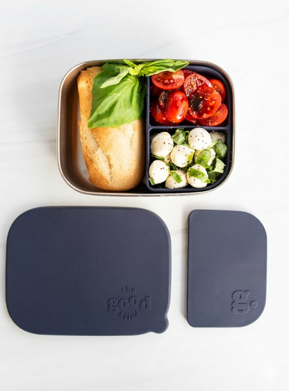 Stainless steel lunch container with Removable Silicone Pod