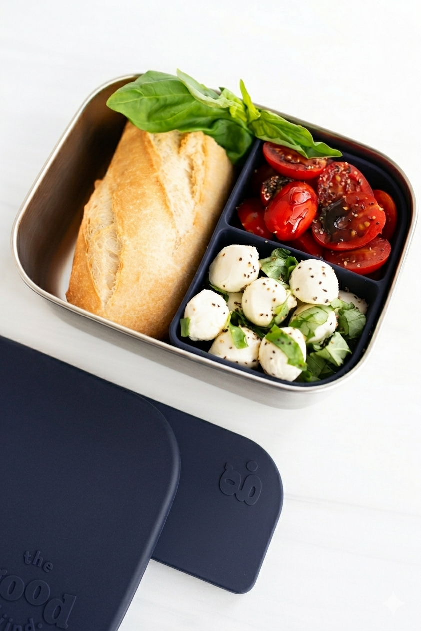 Stainless steel lunch container with Removable Silicone Pod
